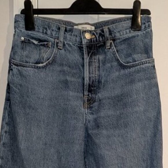 MNG Denim Bambi Loose Fit Straight Leg Relaxed Wide High Rise Waisted Jeans Pant - Picture 6 of 7